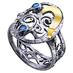 Silver and Gold Ring