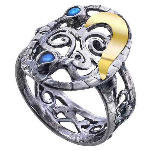 Silver and Gold Ring