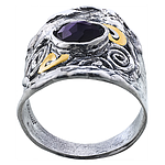 Silver and Gold ring