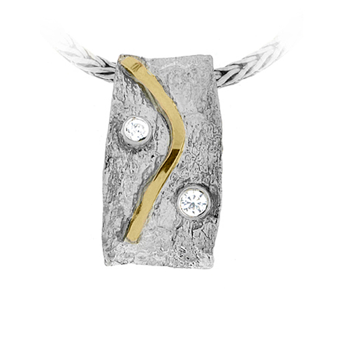 Silver and Gold Pendant