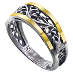 Silver and Gold Ring