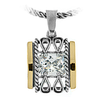 Silver and Gold Pendant