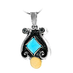 Silver and Gold Pendant