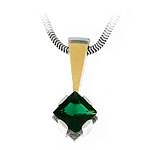 Silver and Gold Pendant