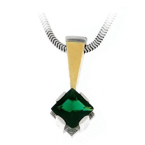 Silver and Gold Pendant