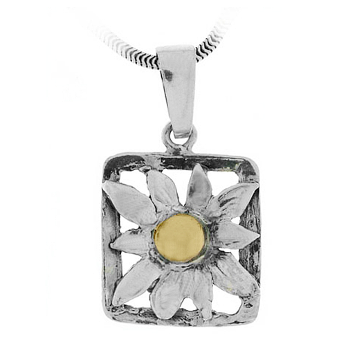 Silver and Gold Pendant