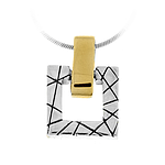 Silver and Gold Pendant
