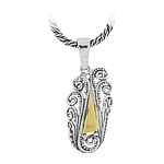 Silver and Gold Pendant