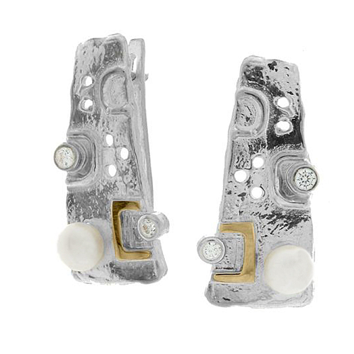 Silver and Gold Earrings