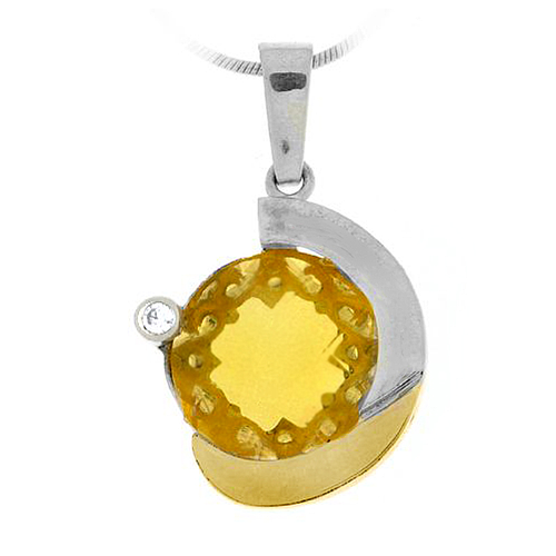 Silver and Gold Pendant