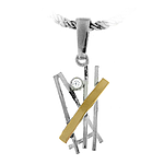Silver and Gold Pendant