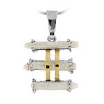 Silver and Gold Pendant
