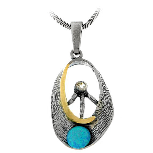 Silver and Gold Pendant