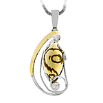 Silver and Gold Pendant