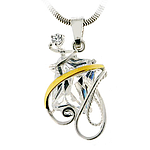 Silver and Gold Pendant