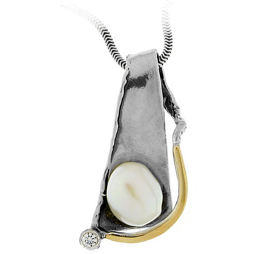 Silver and Gold Pendant