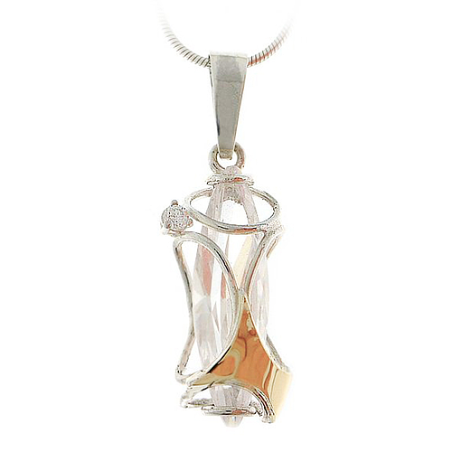 Silver and Gold Pendant
