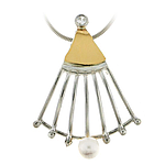 Silver and Gold Pendant