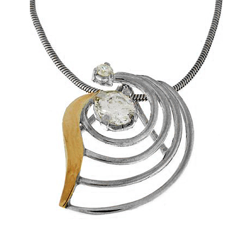 Silver and Gold Pendant