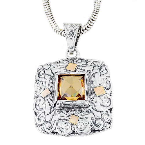 Silver and Gold Pendant