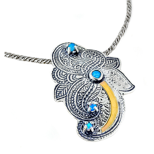 Silver and Gold Pendant