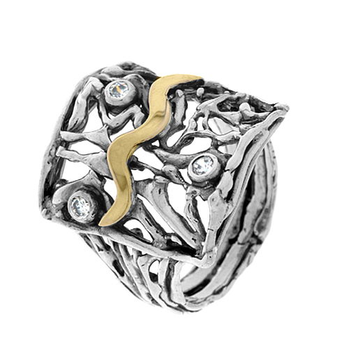 Silver and Gold Ring