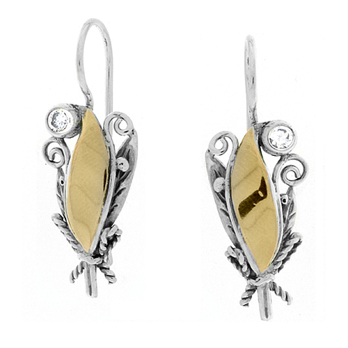 Silver and Gold Earrings