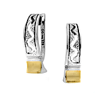 Silver and Gold Earrings