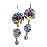 Silver and Gold Earrings