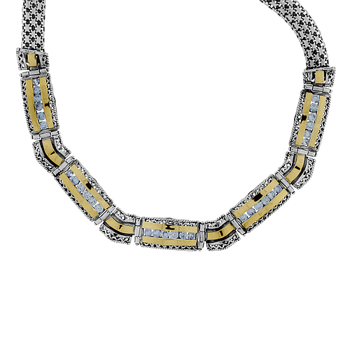 Silver and Gold Necklace