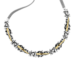 Silver and Gold Necklace