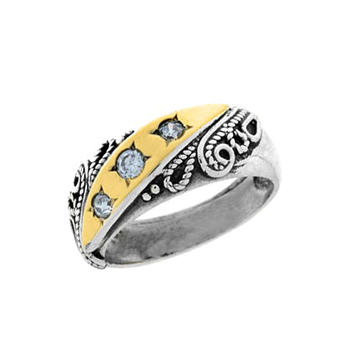 Silver and Gold Ring