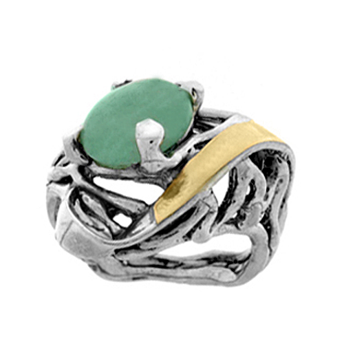 Silver and Gold Ring