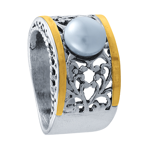 Silver and Gold Ring