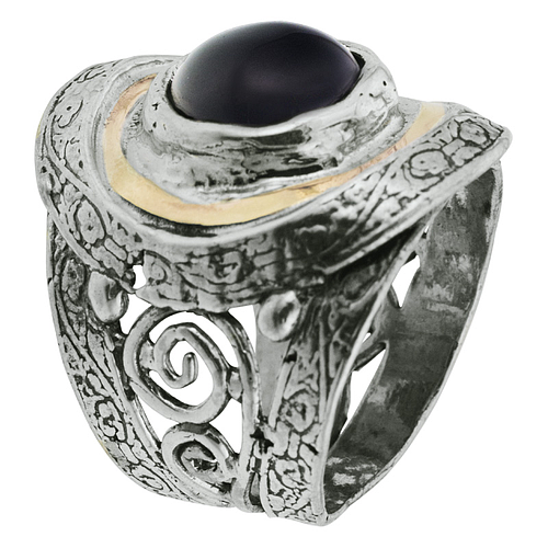 Silver and Gold Ring