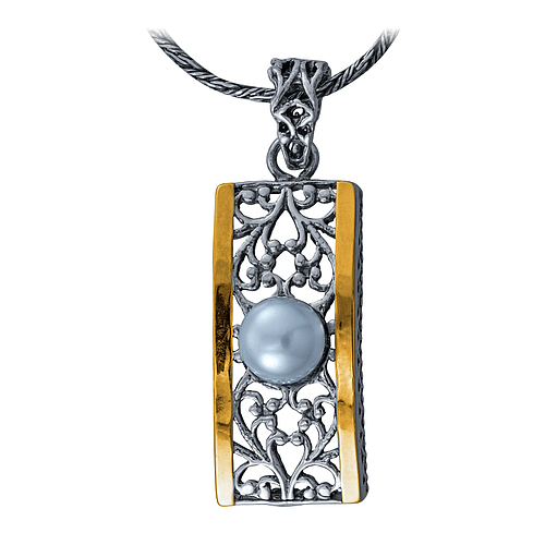 Silver and Gold Pendant