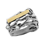 Silver and Gold Ring