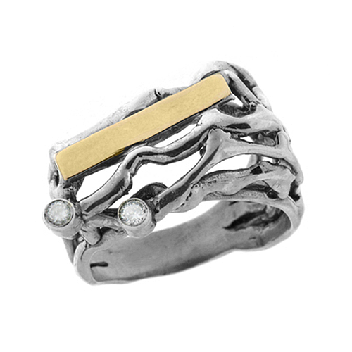 Silver and Gold Ring