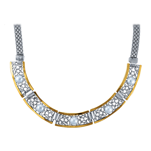 Silver and Gold Necklace