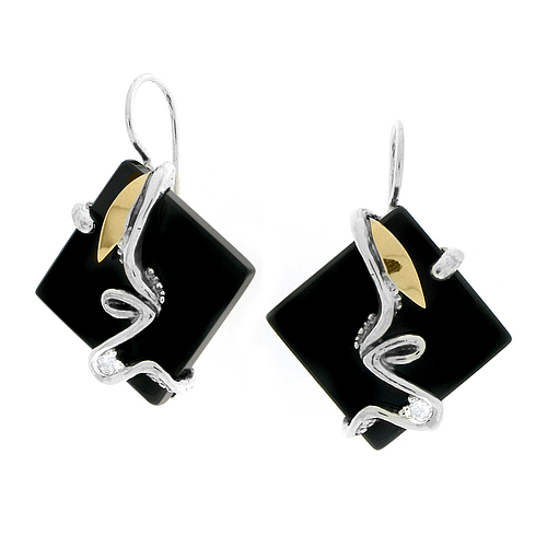 Silver and Gold Earrings