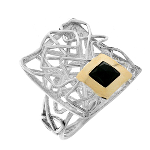 Silver and Gold Ring