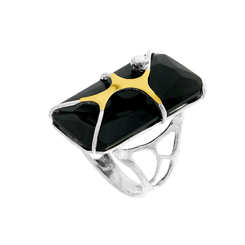 Silver and Gold Ring