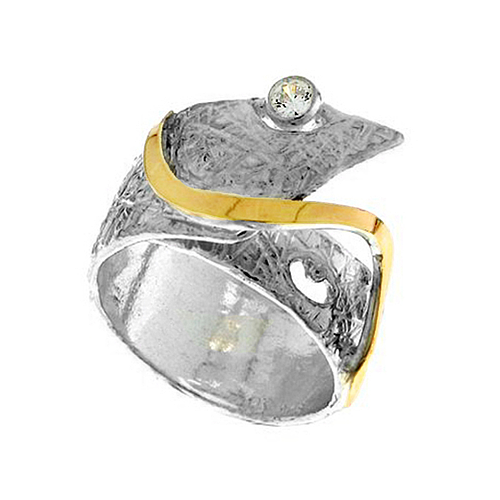 Silver and Gold Ring
