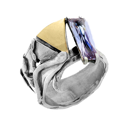 Silver and Gold Ring