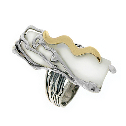 Silver and Gold Ring