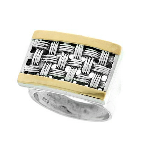 Silver and Gold Ring