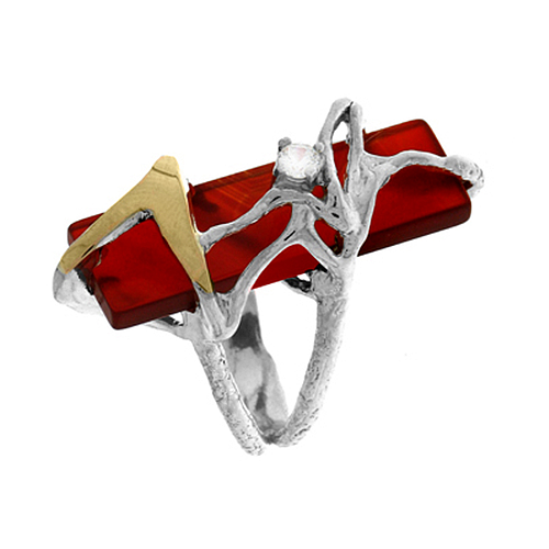 Silver and Gold Ring