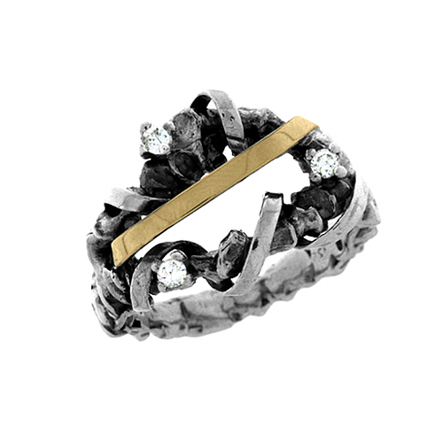 Silver and Gold Ring