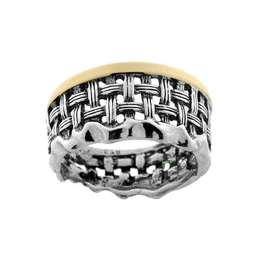Silver and Gold Ring