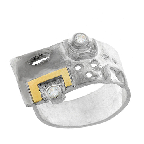 Silver and Gold Ring